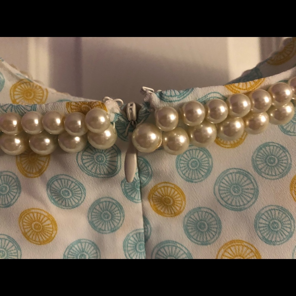 Jason Wu cream A-line Pearl neckline dress - Picture 3 of 8